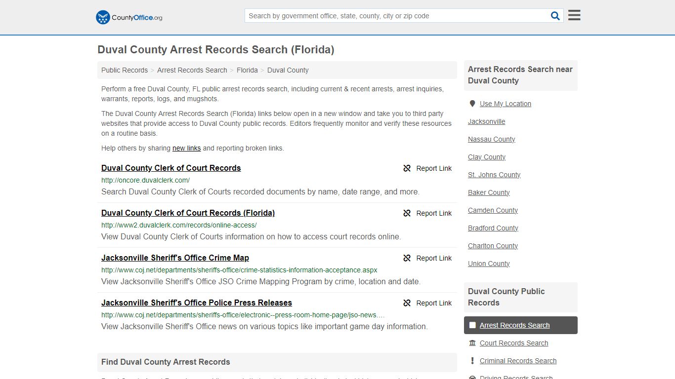Arrest Records Search - Duval County, FL (Arrests & Mugshots)